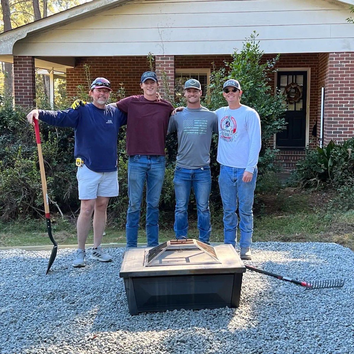 GripRiteUSA's tweet photo. Another project using #GripRite #nails !
Great work @coachjohns15 🙌🏻
Please tag us on all your projects, big and small, using Grip-Rite tools and products for a chance to be featured!
#firepit #backyardproject #homeprojects #diyfirepit https://t.co/BgUNT8eQJp