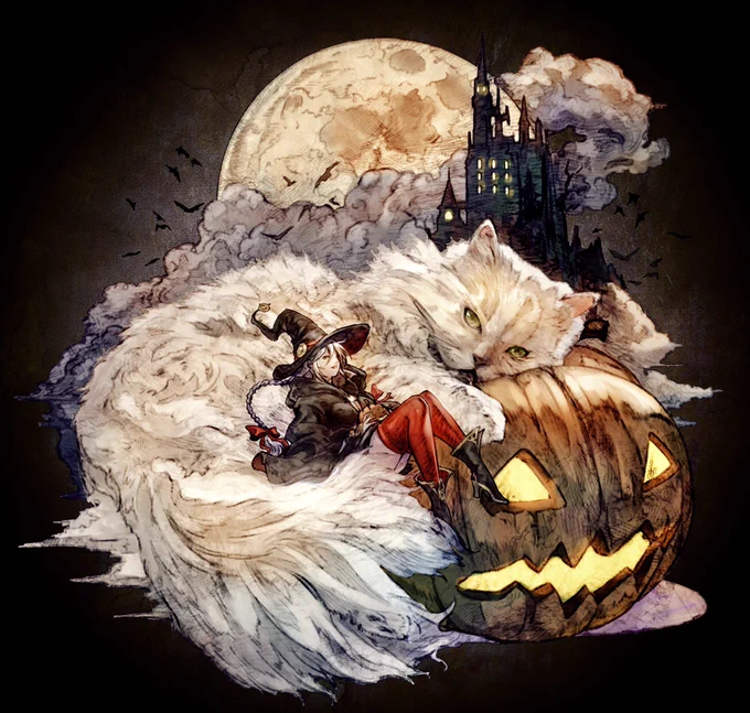  Happy Halloween Past Original Illustrations 