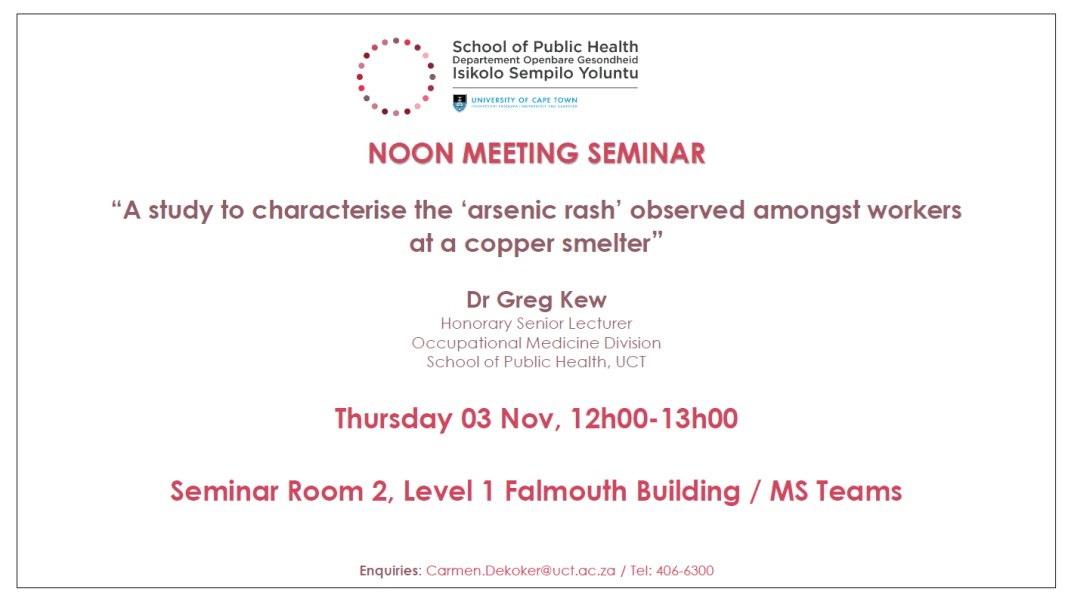 UCT Occupational Health tweet media