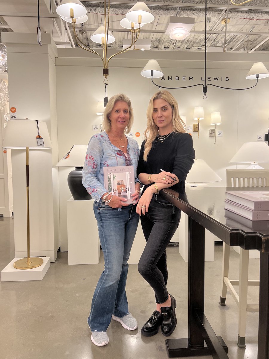 DecorativeIntrs's tweet image. Book signing at High Point Market with Amber Lewis at the Comfort Vision showroom!