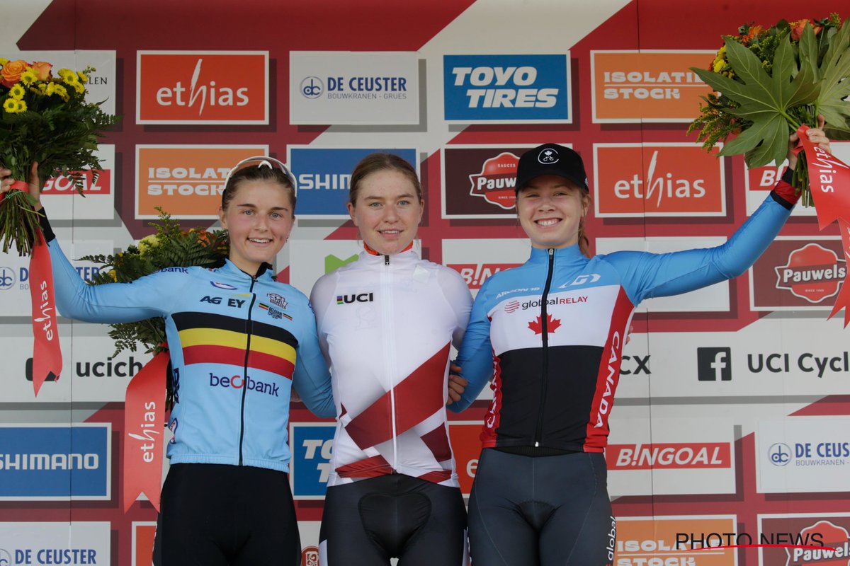 Some more strong performances of our youngsters before the home crowd at the inaugural UCI Cyclo-cross World Cup in Maasmechelen yesterday 💪 #CXWorldCup