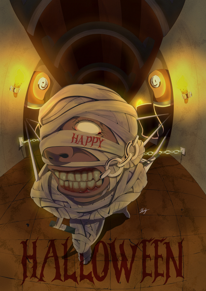 GustavoHermison's tweet photo. ミイラ - ハッピーハロウィン #ハッピーハロウィン #ハロウィン #drawing #coloured #Terror #ミイラ #血液 https://t.co/WMDIzgI0RV https://t.co/MhCfyLJyhG
