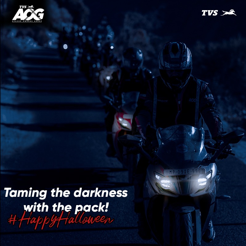 TVSApacheSeries's tweet image. Every fear is conquered when you have got the pack with you.

Join the pack of 190k+ Apache Owners and get set on your next adventure - tvsmotor.com/tvs-apache/aog

#Halloween2022 #ApacheOwnersGroup #TVSApacheSeries #HappyHalloween