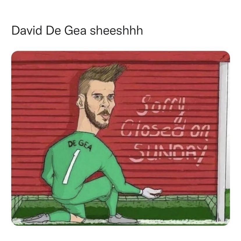 HintofHumour's tweet photo. This is what he does #manchesterunited #DavidDeGea https://t.co/J4g15NQjR0