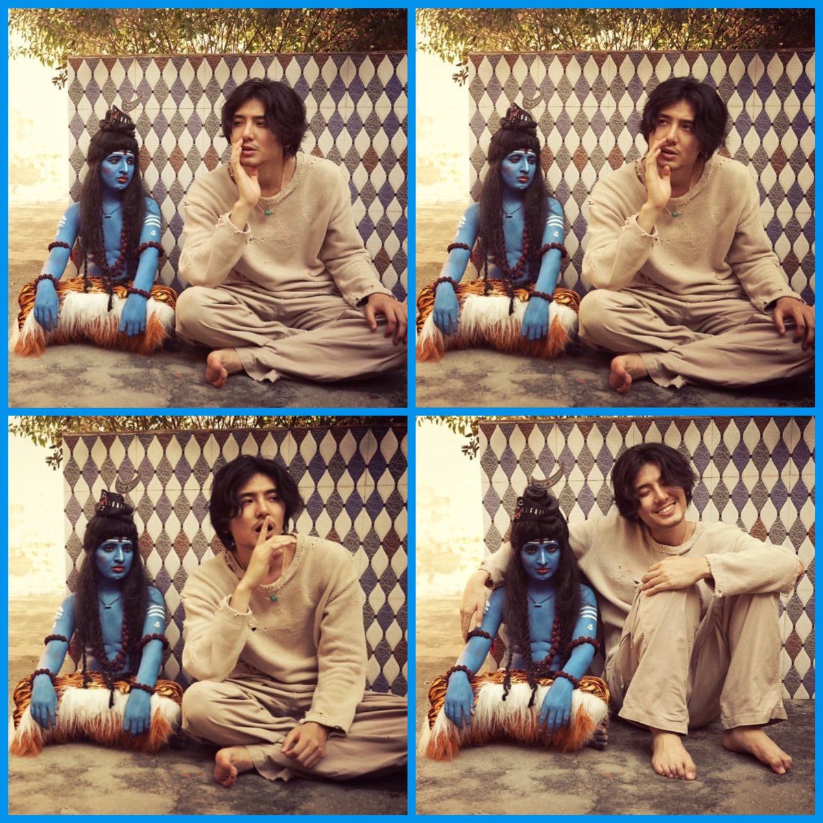 風さんのInstagram4画像です。 storyでは屋根に乗って「男の子」と