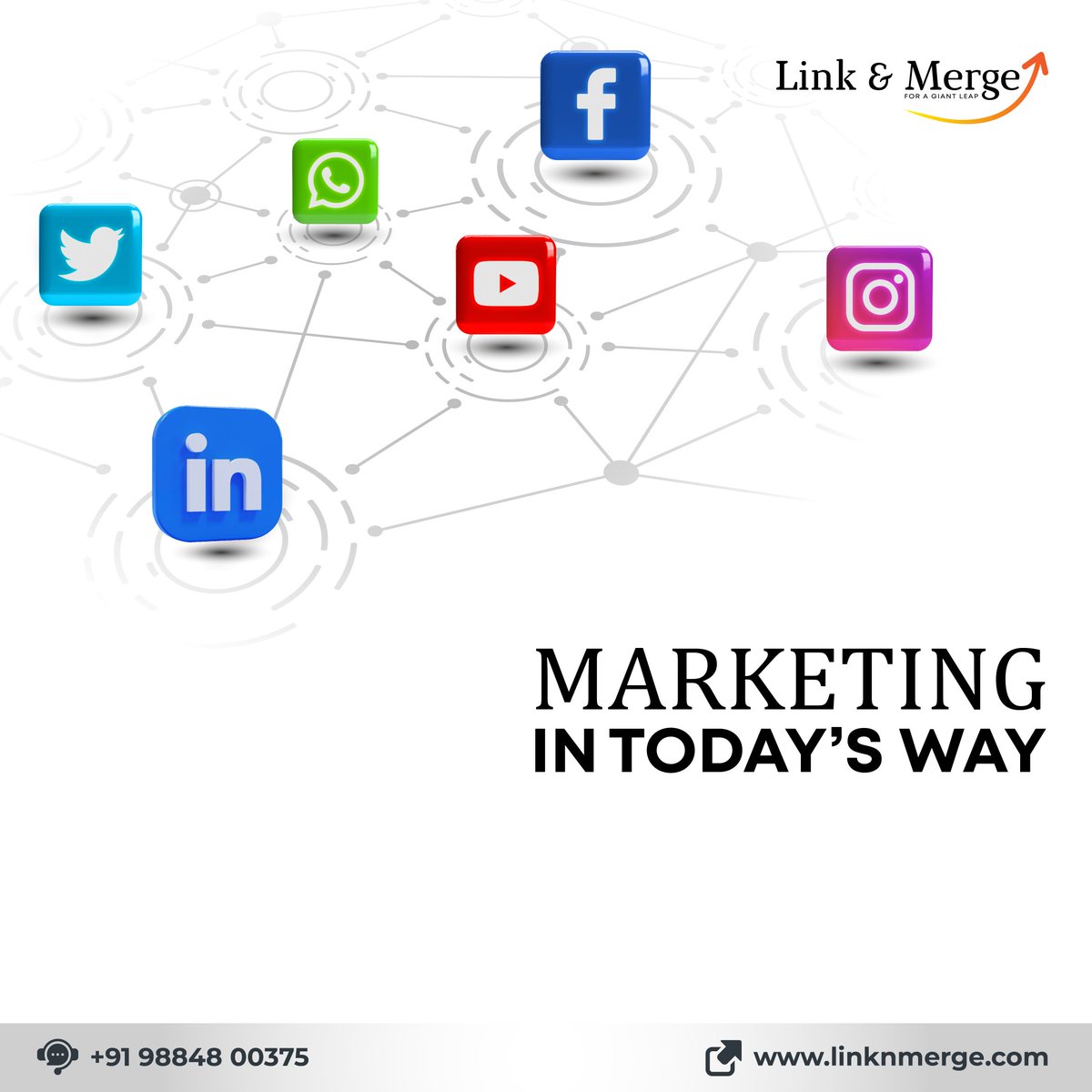 LinknMerge's tweet photo. L&amp;M uses platforms like Facebook, Instagram, Twitter,  and LinkedIn to effectively reach a wider audience and communicate with customers through direct messaging and comments.
With social media advertising, we help you generate leads and sales while increasing brand awareness. https://t.co/fYtjYMTZzX