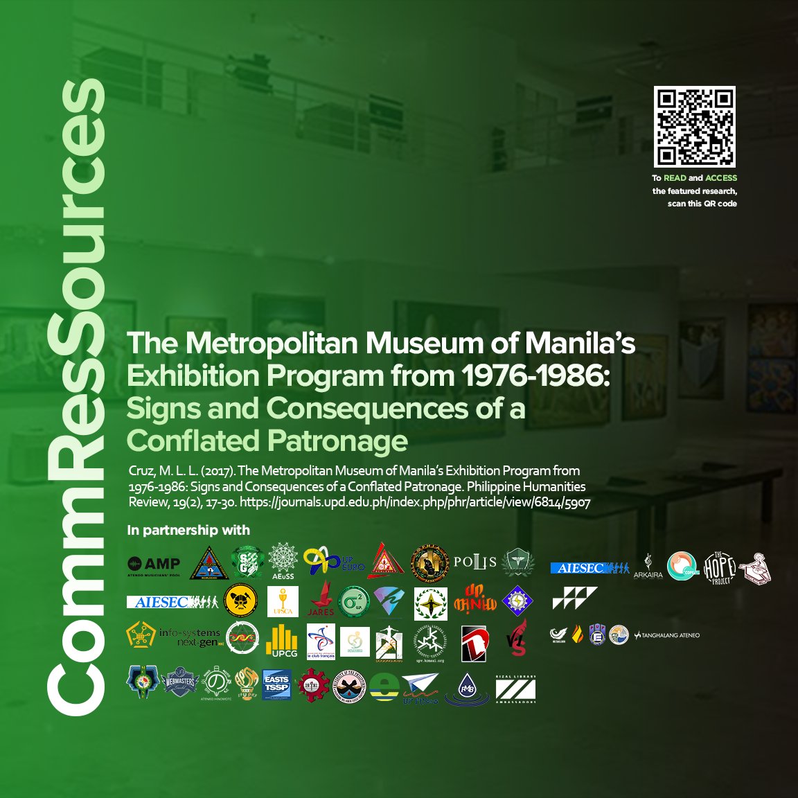 UPCOMMRESSOC's tweet image. Imelda Marcos as an icon of art patronage!

Throughout Imelda's one-decade presidency of the Metropolitan Museum of Manila, Filipinos were more exposed to the visual arts of foreign cultures than to our own cultural and artistic heritage.