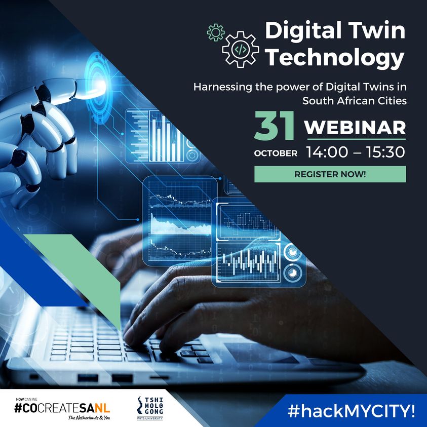 TshimologongIT's tweet image. The 𝐃𝐢𝐠𝐢𝐭𝐚𝐥 𝐓𝐰𝐢𝐧 𝐓𝐞𝐜𝐡𝐧𝐨𝐥𝐨𝐠𝐲 𝐖𝐞𝐛𝐢𝐧𝐚𝐫 is now live on Zoom.🚨
Join us using the link below to gain more insight into Digital Twin Technology.
Zoom link: bit.ly/3fo1FQH
#hackMYCITY #DigitalTwin #cocreateMYCITY #cocreateSANL #TshimologongTheFuture