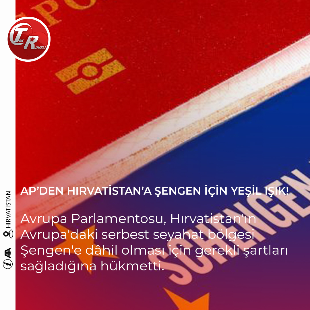 tekrumelitv1's tweet photo. AP’DEN HIRVATİSTAN’A ŞENGEN İÇİN YEŞİL IŞIK!

HEPSİ VE DAHA FAZLASI BU AKŞAM 18.30'DA TEK RUMELİ TELEVİZYONU'NDA. https://t.co/8vQawlPW9K