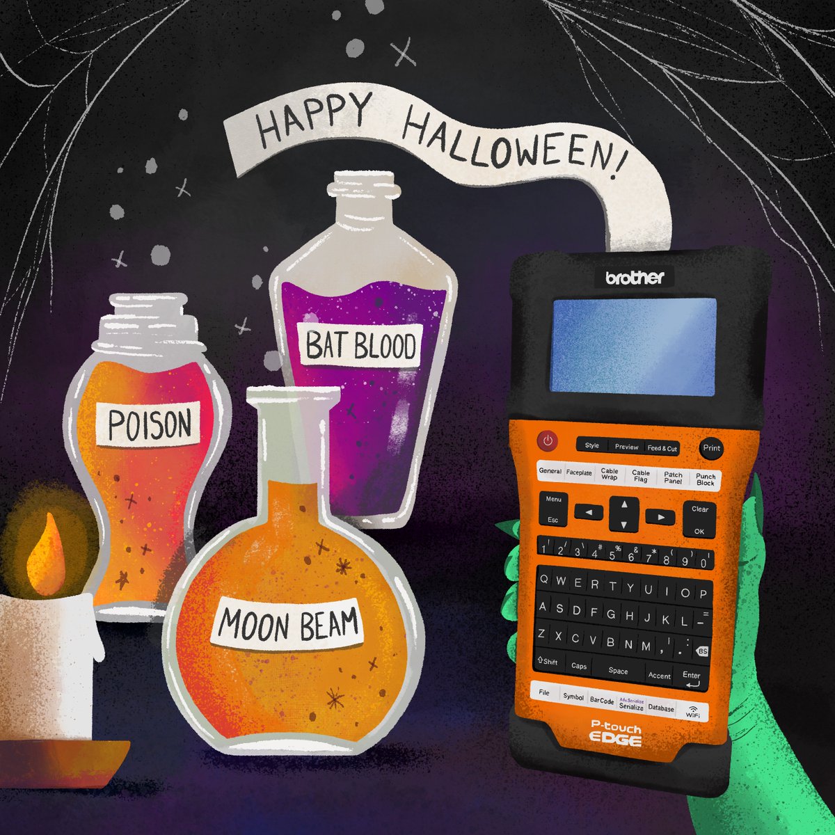 Don’t be a basic witch. Label your potions, and leave your mark for a hauntingly long time 👻

Happy Halloween from Brother Mobile Solutions!🎃