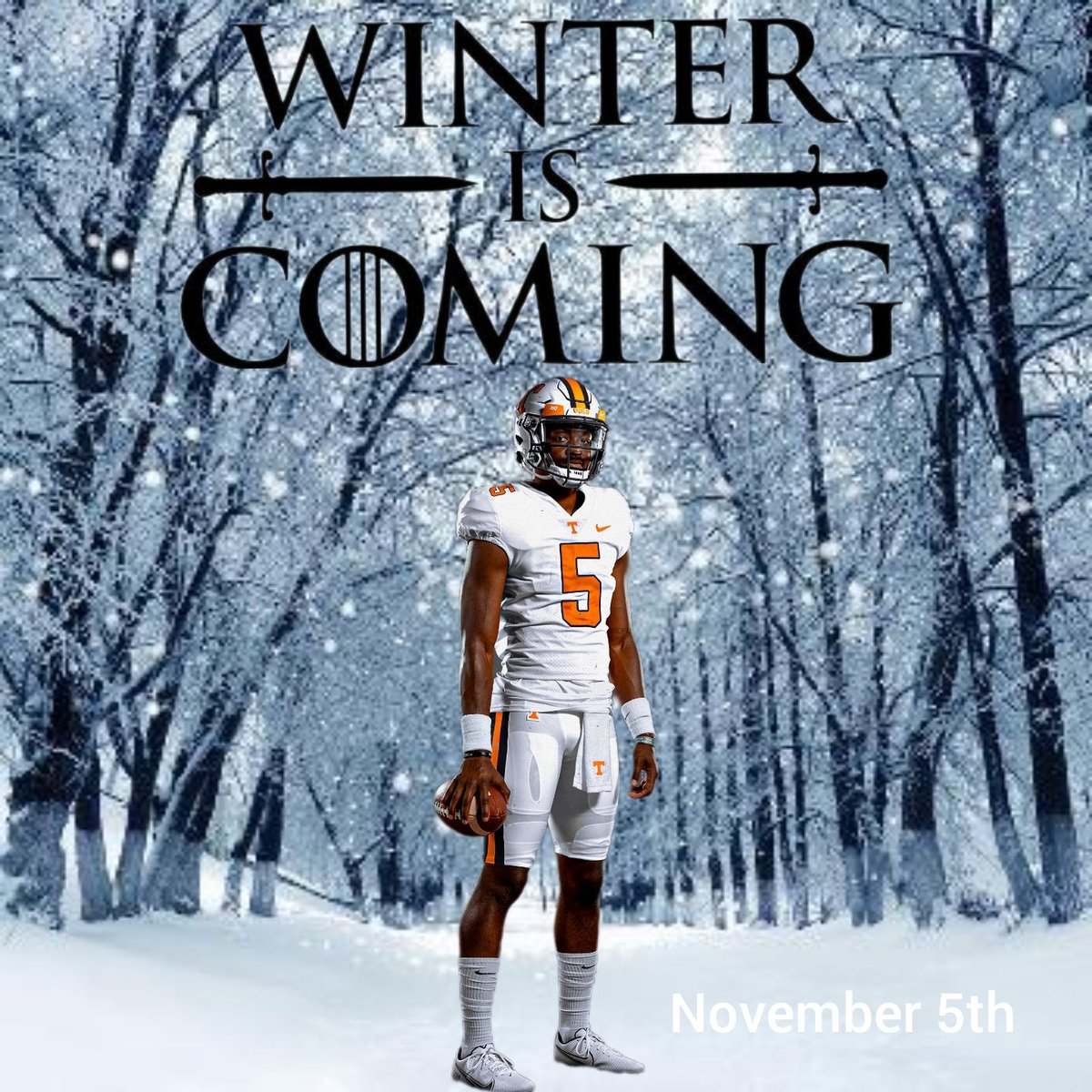 FootVolFanInFL's tweet photo. @Vol_Football @AD_DannyWhite @henhook2 @jalinhyatt #WinterIsComing #Stormtrooped https://t.co/NDH9ugCnmZ
