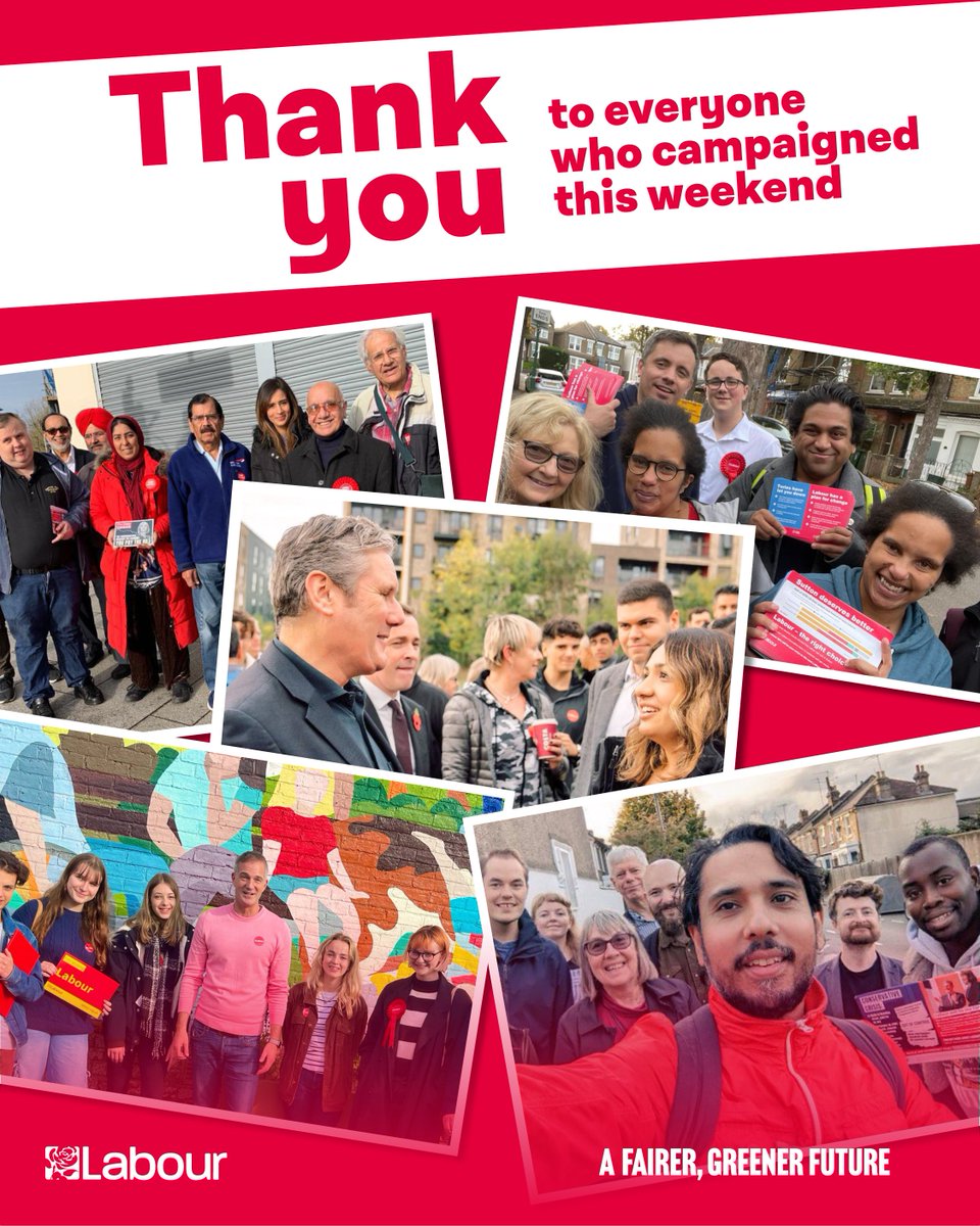 UKLabour's tweet image. Thank you to everyone who joined us on the #LabourDoorstep this weekend to demand a fairer, greener future for Britain. 

The Labour Party is ready to put an end to 12 years of Tory economic failure.