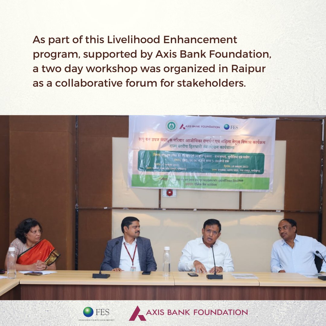 fesforcommons's tweet photo. A two day workshop was organised in Raipur to bring together multiple stakeholders and deliberate on inclusive solutions for strengthening NTFP dependent livelihoods across 24 districts of Chhattisgarh.
#CFRR #CommunityAction #ForestCommons https://t.co/3JxMHgJUgt