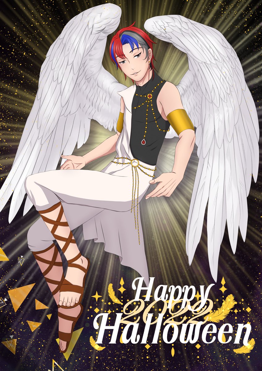 Hitoharu_AKN's tweet photo. #AKNTag_Halloween
ฮัปปี้ฮาโหล่วีน~ ฮัปปี้ฮาโหล่วีน~
ปีนี้มาในธีมคนดีเหมือนนิสัยครับ 😇
เขาหลอกผีกันเยอะแล้ว ผมเลยเป็นคนดีจริงเพื่อทุกคน 😘 https://t.co/WEhV97pRWZ