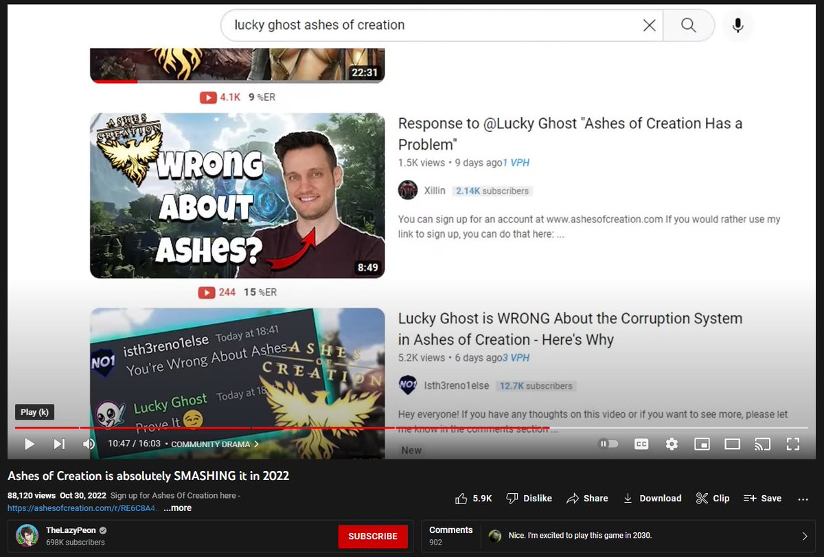 One of my videos thumbnails made it into a <a href="/The_Lazy_Peon/">TheLazyPeon</a> video.   So, that's it.  I've accomplished everything I ever wanted.  Retiring today as a content creator.  Been nice knowing ya'll!