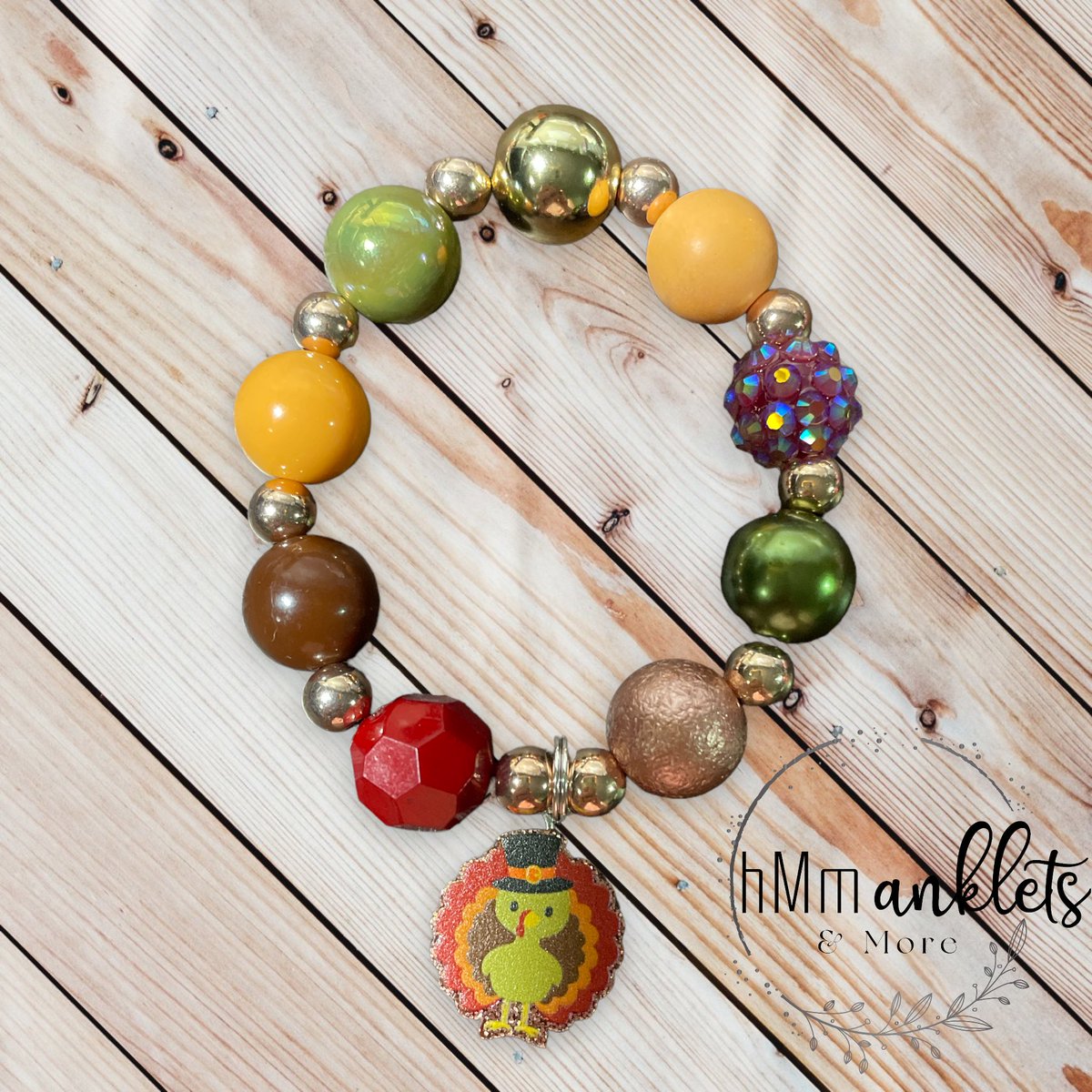 hMmAnklets's tweet photo. Gobble children’s bracelet !! Perfect for fall and thanksgiving !!! Make sure you check out all the amazing pretties on my website listed in my bio ;) #Halloween #hmmankletsandmore #SmallBusiness #smallbusinessowner #SmallBusinessSaturday https://t.co/aXXtFZDwj6
