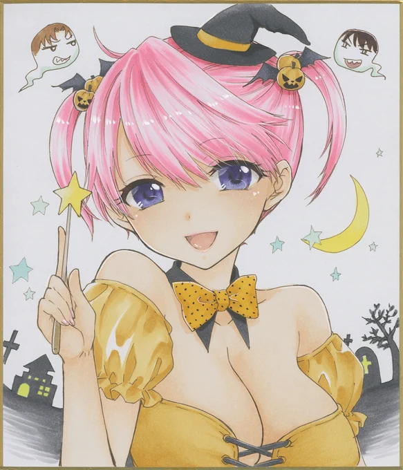 ハロウィンあいちゃん(色紙) 