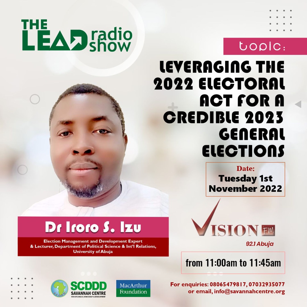 savannah_centre's tweet image. Stay tuned to Vision 92.1, Abuja for another interesting edition of the LEAD radio show.