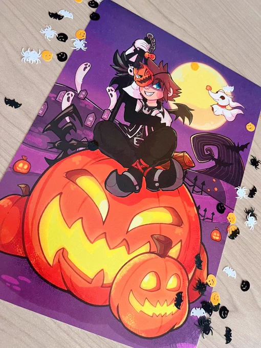 Sorteo de Halloween Podéis llevaros una lámina perlada A4 de mi ilustración de Halloween Town y estos packs de pegatinas! Para • Rt y Like a este tweet• Sígueme en • Menciona a un amigo!Acaba el 2 de Noviembre 