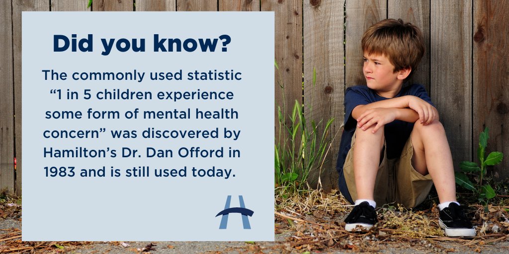 This significance of this stat has made it a standard reference and changed the way society views mental health in kids. Dr. Dan Offord is also the founder of our research institute, @OffordCentre. #ResearchAwareness #ResearchMatters #HamOnt