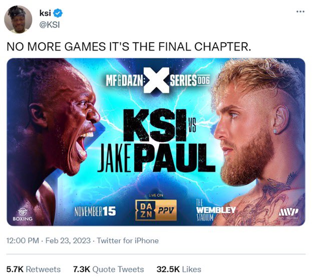 KSI NEWS tweet media