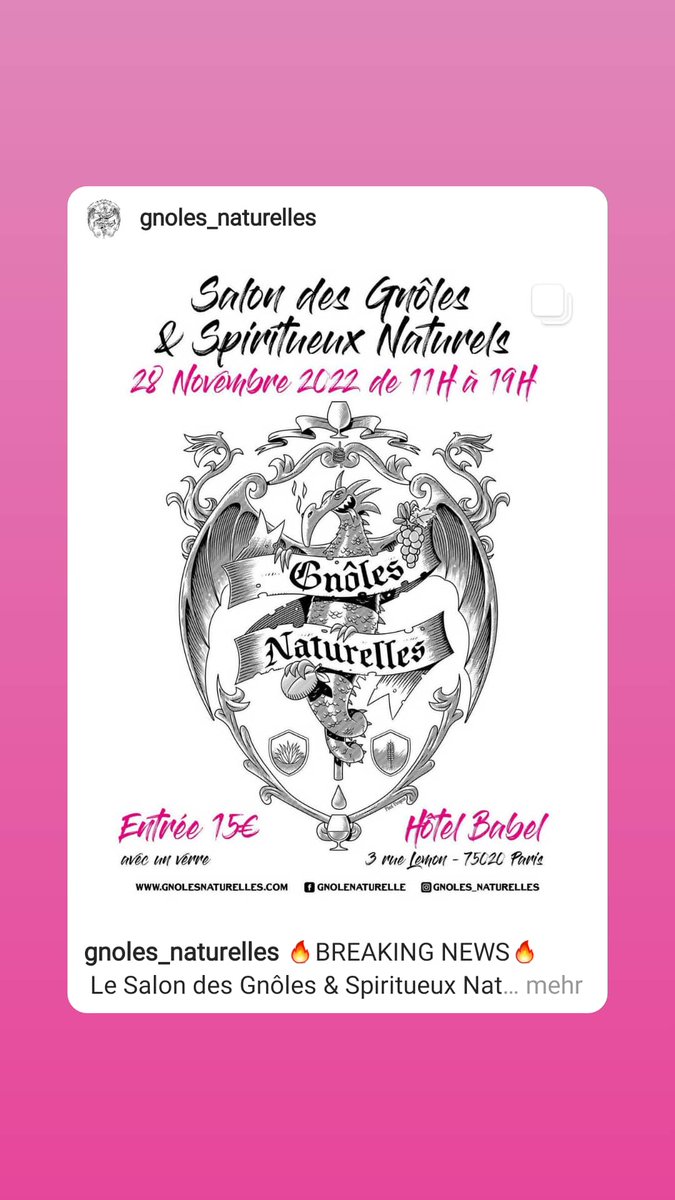 AdBouilleur's tweet photo. Be part of the vibe. Natural Booze fair in Paris.
28.11.22 11h-19h
22 distilleries + 8 friends + cocktails + talks + aftershow party and more
@ Hotel Babel 20th arrondissement https://t.co/pI0ZWJwVfZ
