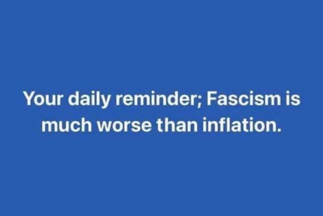 MoiraSeymour3's tweet photo. @DiamondandSilk Don’t listen to Aunt Thomasina- It’s called global inflation for a reason folks! Vote for the party that respects women, rejects racism, and doesn’t try to overthrow the government when they lose an election! VOTE BLUE TO SAVE DEMOCRACY!💙💙💙💙💙💙💙 https://t.co/UQ3PlWfuvR