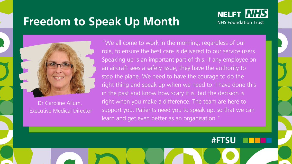 #FTSUMonth #SpeakUpForEveryone <a href="/CarolineAllum1/">Caroline Allum</a>