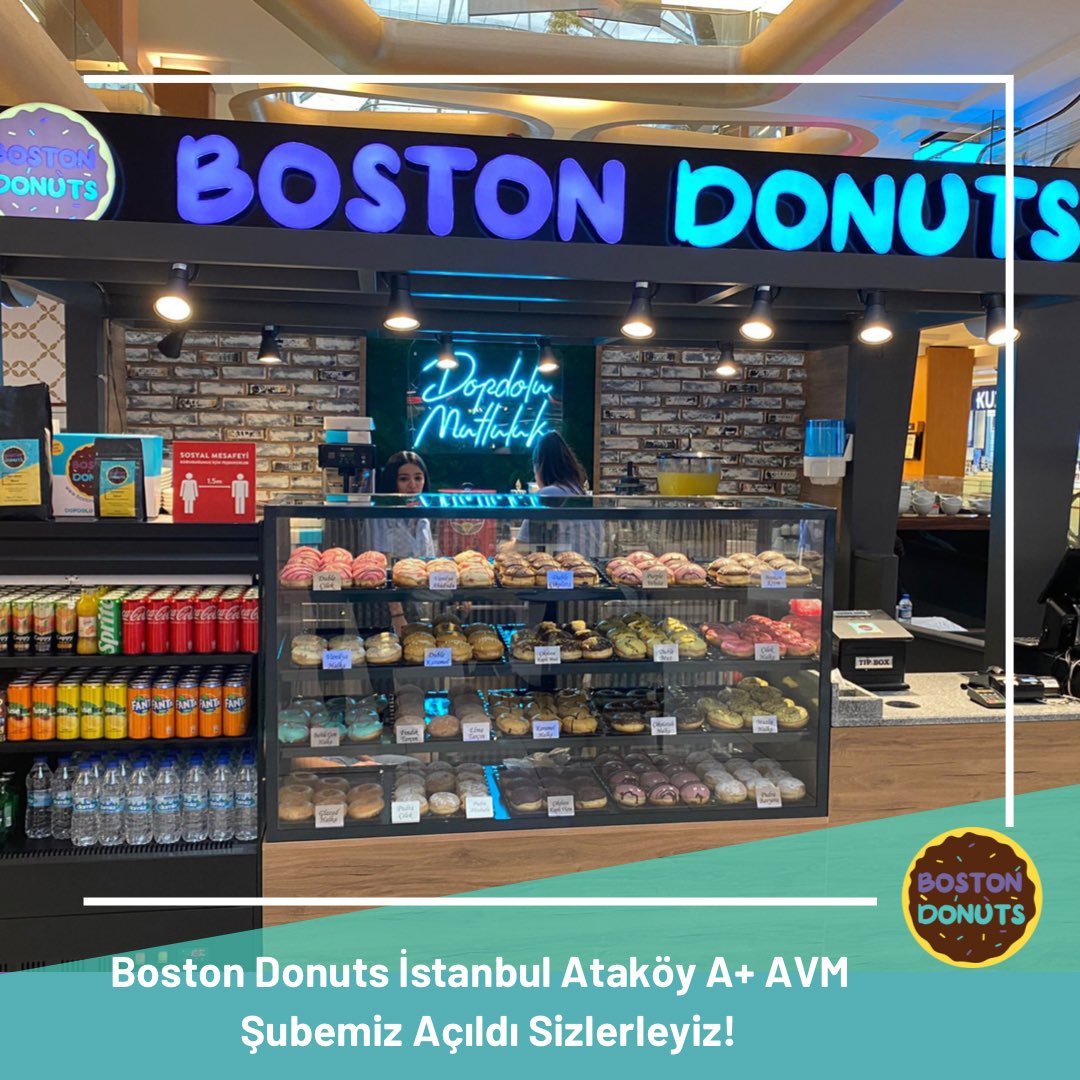 bostondonuts_tr's tweet photo. Boston Donuts Ataköy A+ AVM Şubemiz Açıldı🍩🎉
📍 Ataköy Konakları, Adnan Kahveci Bulvarı 6. Kısım A+ (Zemin Kat)
#bostondonuts #bostondonutstr #ataköykonakları #atakoy #aplusavm #açıldı #istanbul #dopdolumutluluk #donuts #doughnuts #donat #delicious #special #colorful #lezzet https://t.co/VEPyQslOvq