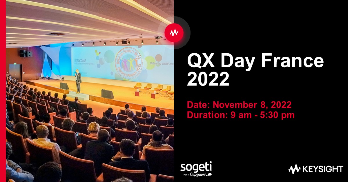 eggplantio's tweet photo. 📣 We're thrilled to be a Platinum Sponsor at the #QXDay event in Chantilly, France. Join us to discuss new trends, developments, and challenges in the #softwaretesting and quality sector. Register here: https://t.co/IRiOqhqIPP

#digitaltransformation #testautomation https://t.co/DVhPX8FFFp