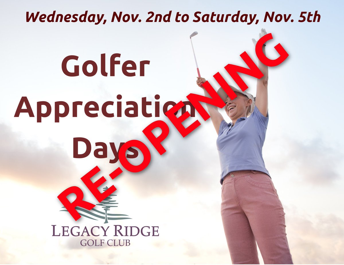 Legacy Ridge Golf tweet media