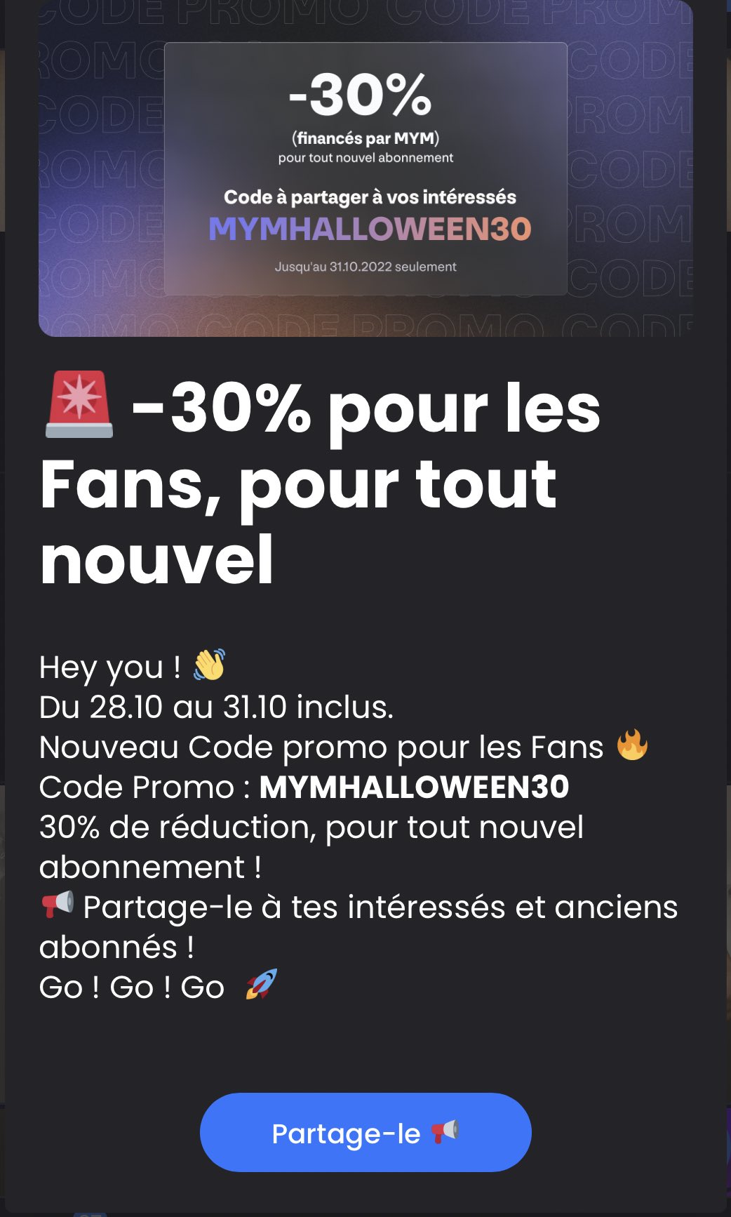 C’est l’occasion de vous abonnez ceux qui hésitent 🥱 #Halloween #mym https://t.co/jBfdzUOygX