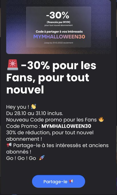 C&rsquo;est l&rsquo;occasion de vous abonnez ceux qui h&eacute;sitent 🥱 #Halloween #mym https://t.co/jBfdzUOygX<a href="/tag/halloween"class="tags"><span>#halloween</span></a><a href="/tag/mym"class="tags"><span>#mym</span></a>