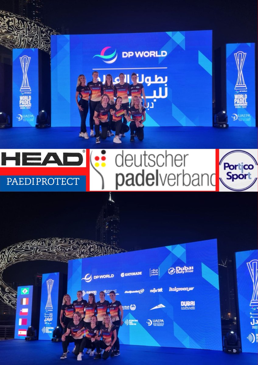 Die ersten Partien laufen bei der FIP Padel-WM in Dubai. Deutschlands Damen starten ab 16 Uhr deutscher Zeit. Live hier: youtube.com/c/fipinternati…
#padel #padelfip #dubai #dpwpc22 #worldchampionship #dpv #deutscherpadelverband #uaepa #head #head_padel #paediprotect #portico #matchi