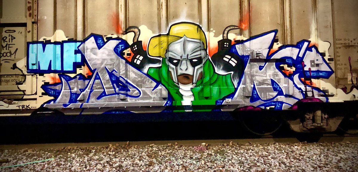 DJJS1's tweet photo. 💣 thrown… #graffiti #MFDOOM https://t.co/JcItDoMkt7