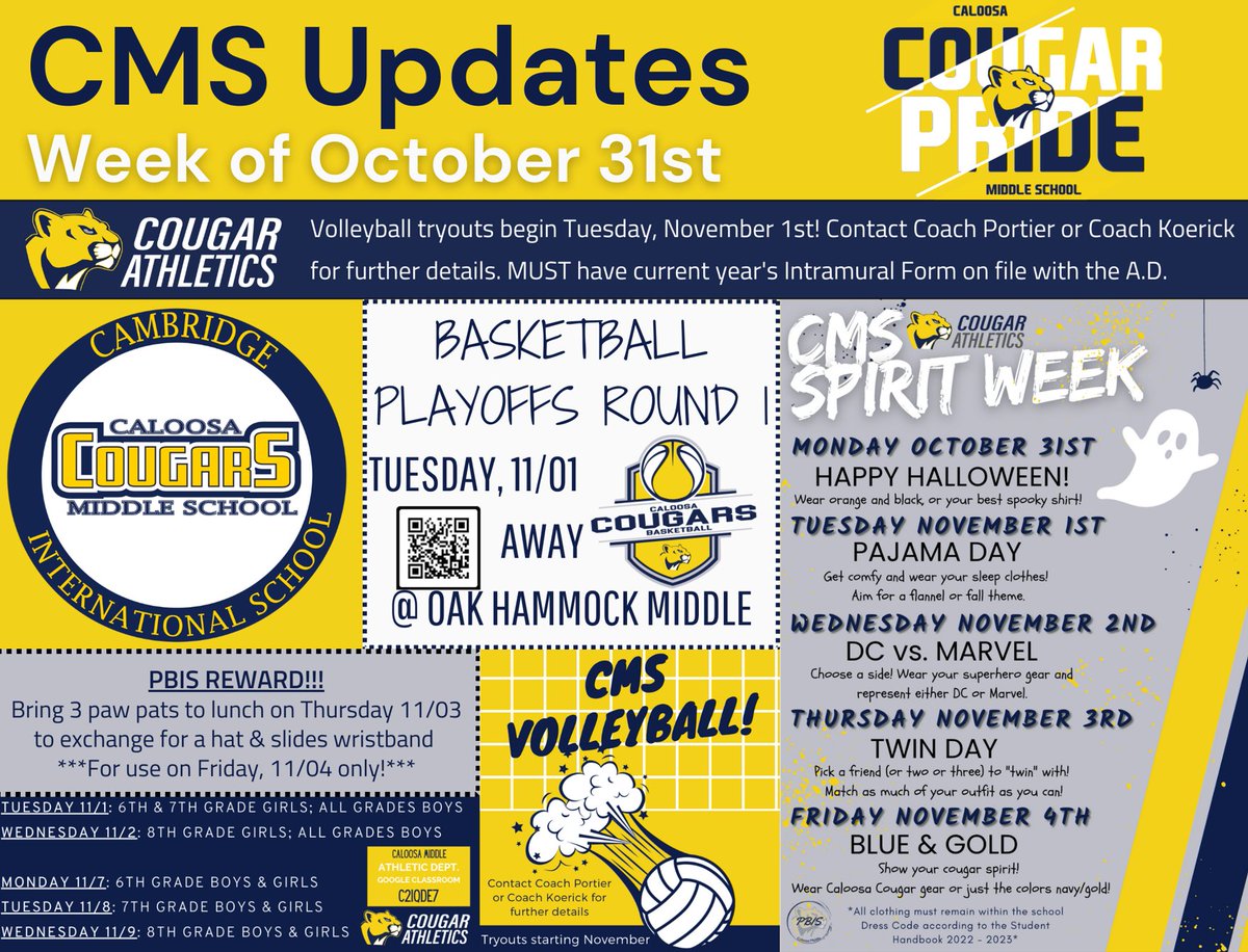 CaloosaM's tweet photo. Check out what's going on at Caloosa Middle this week! https://t.co/T8qhkjRX5j