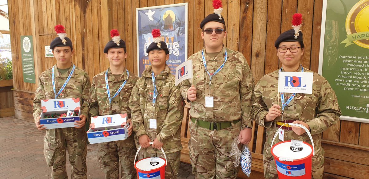 Over the weekend our cadets lent a helping hand with the RBL’s Poppy Appeal launch alongside @106Acf @10selacf @GLSEACF @FusiliersRHQ @FirstFusiliers