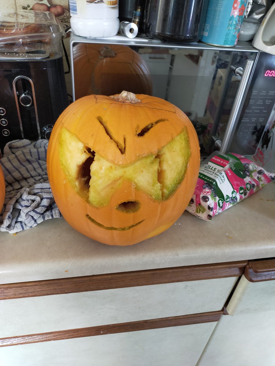 ScarletsNot's tweet photo. Spike pumpkin real #kirbydave #daveandbambi https://t.co/lv4UxxDlSa