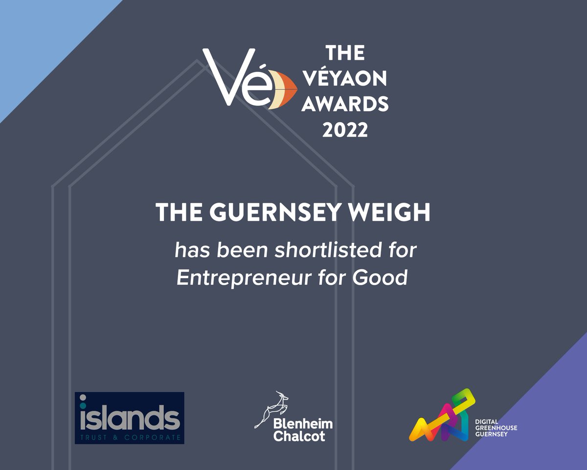 The Guernsey Weigh has been shortlisted for the Véyaon Awards Entrepeneur for Good by <a href="/digigreenhouse/">Digital Greenhouse</a>! 

We're so grateful to all of our customers and friends for supporting our mission to create a zero-waste Guernsey. 💚

#VéyaonAwards #theweightozero