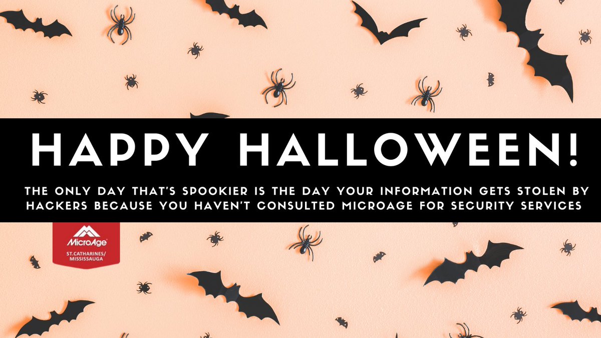 MicroageTech's tweet image. Happy Halloween from all of us here at MicroAge Technology Services, to our community!