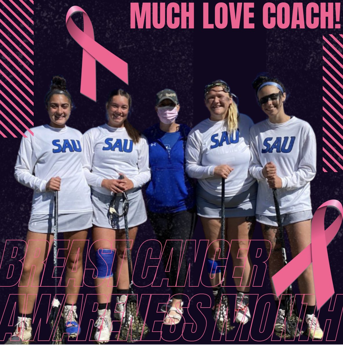 Today is October 31st, the final day of Breast Cancer Awareness Month.

Today was the final day of radiation for Coach Blakely! One of the strongest Knights, Coach embodies everything we preach day-in-and-day-out! 

Love you Coach! 💕 <a href="/SAU_wlacrosse/">SAU Women’s Lacrosse</a> 

#TFTA #FNP #EarnIt