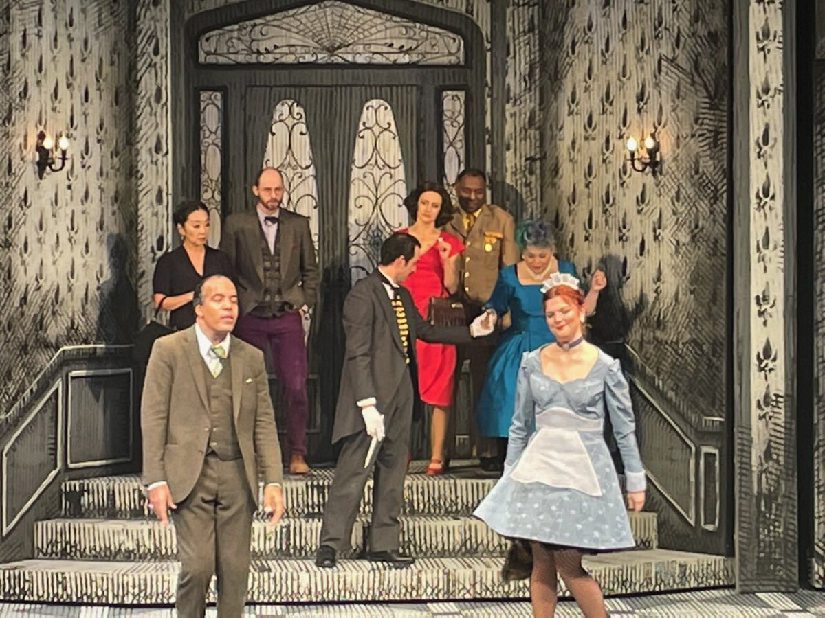 GiggleWaterDoll's tweet photo. Brilliant show and cast of CLUE. Mystery comedy in motion; excellent stage direction and lively entertainment! 👏 #actors #CLUE #stagemag https://t.co/jMMrKGoFVQ https://t.co/P3gYkvtldn