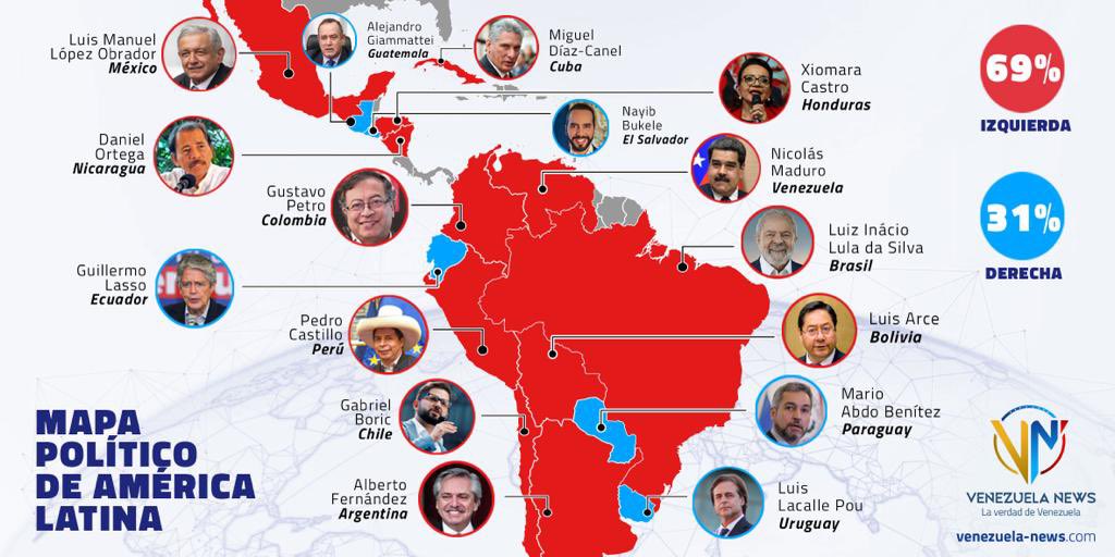 PedroKonductaz's tweet photo. Así quedó el Mapa de Latinoamérica! Vía @AgenciaVN_ https://t.co/zuGZBP1mnC
