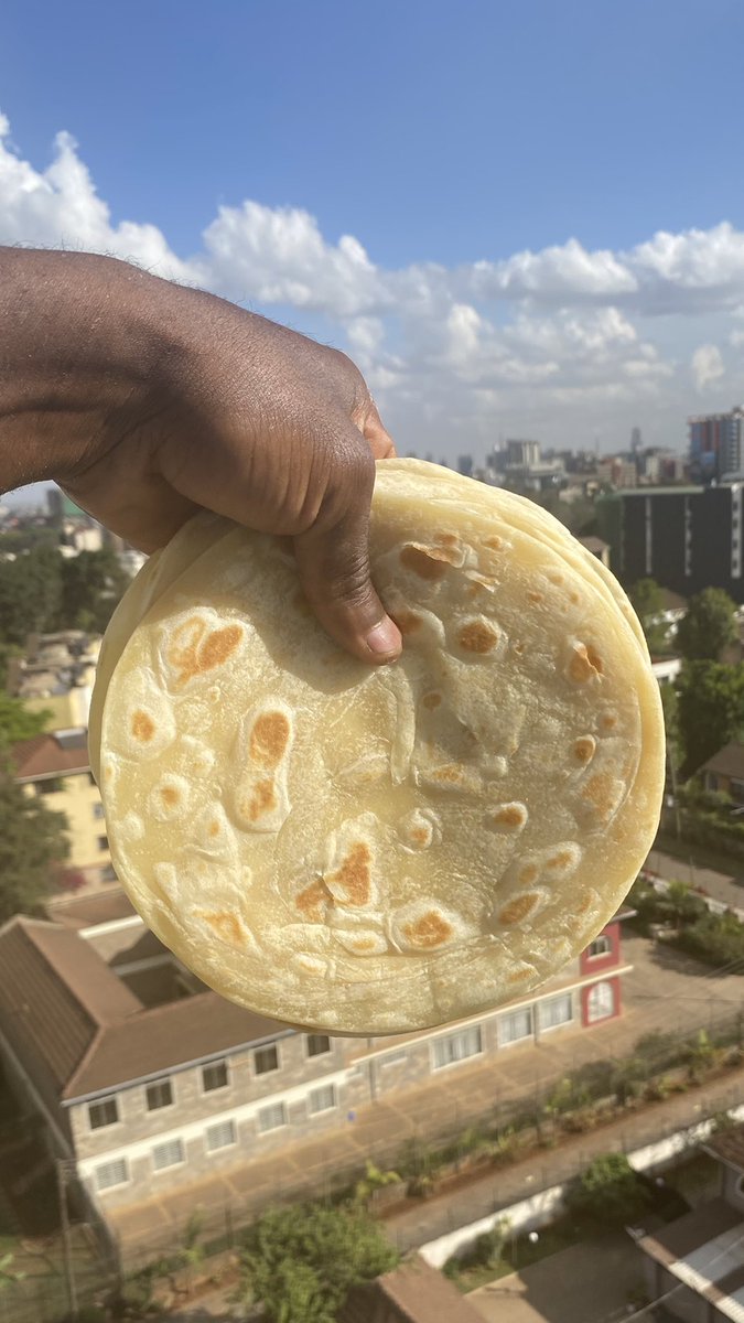 If there’s one thing I hate is cooking chapati, because it’s 20bob 😂😂

Done with the 1st stage, now to cook them out with some oil and we are Done ✅ 

This will be enjoyed with some fish curry over dinner. 3 years since I last made chapati and the housemate asked for some.