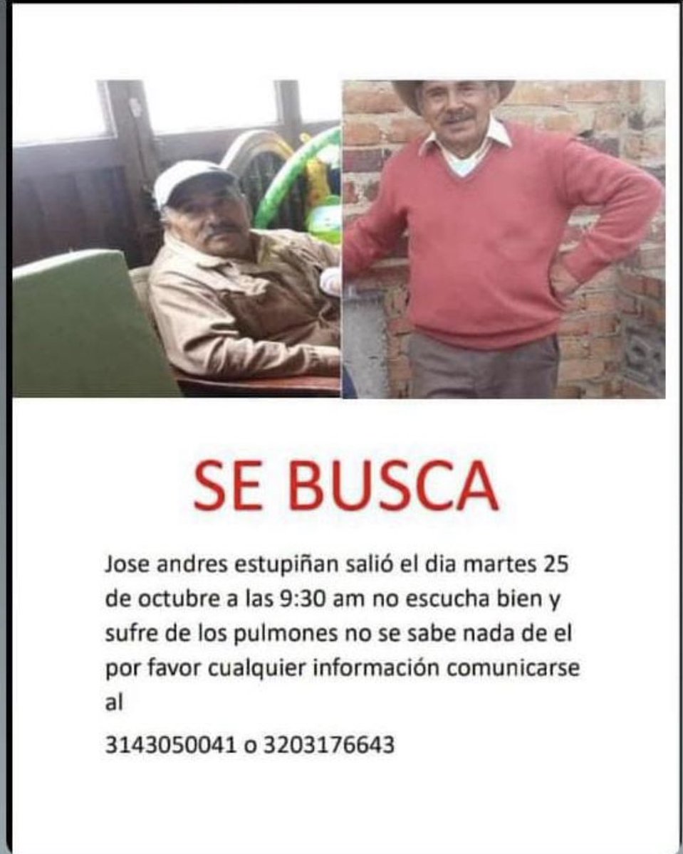 CharliieVela's tweet photo. Oye, atentos, Bogotá @DCoronell reporta desaparecido a Andrés, RT y ❤️ por favor, gracias @Jokeraton 
@ExiliadaP @depatriada @MarchaAlaHaya @piapaulette 
@gastonvelandia @spcm3 @AlemanaPte @con_ciencia7021 
@VIVIANASUAREZRA @Cami_HiU 
@NaNa0320 @EsperanzaPrie16 
@Mabeltran19 https://t.co/Q8BNFDJax2