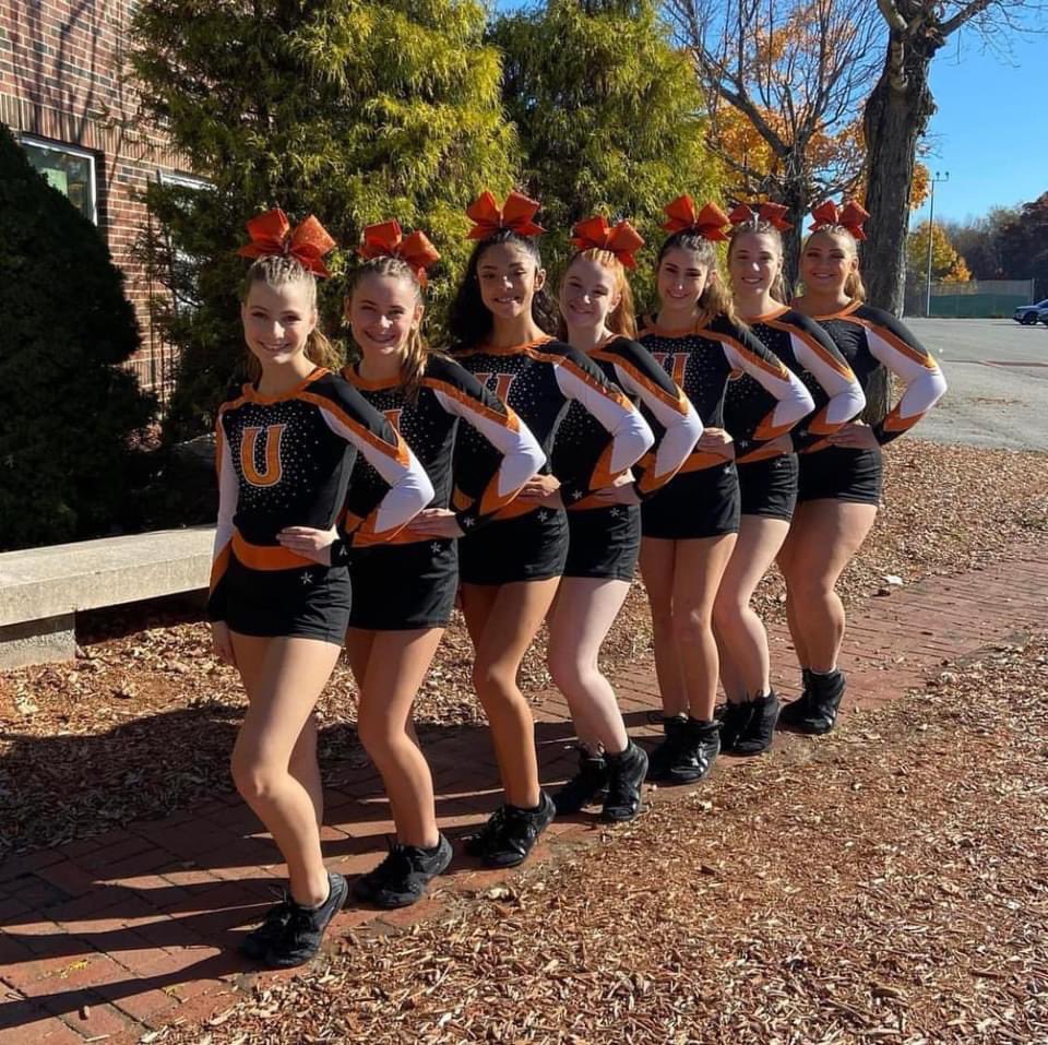 uxbridge_cheer's tweet photo. Yesterday both Orange and Black squad had amazing performances at Shepard Hill’s Hill-oween invitational, Black squad scoring a 57.9 and Orange squad scoring a 78.7, both teams were outstanding, catch us at Grafton leagues next Sunday, here are some pics and videos from the comp! https://t.co/diwMZZX6z5