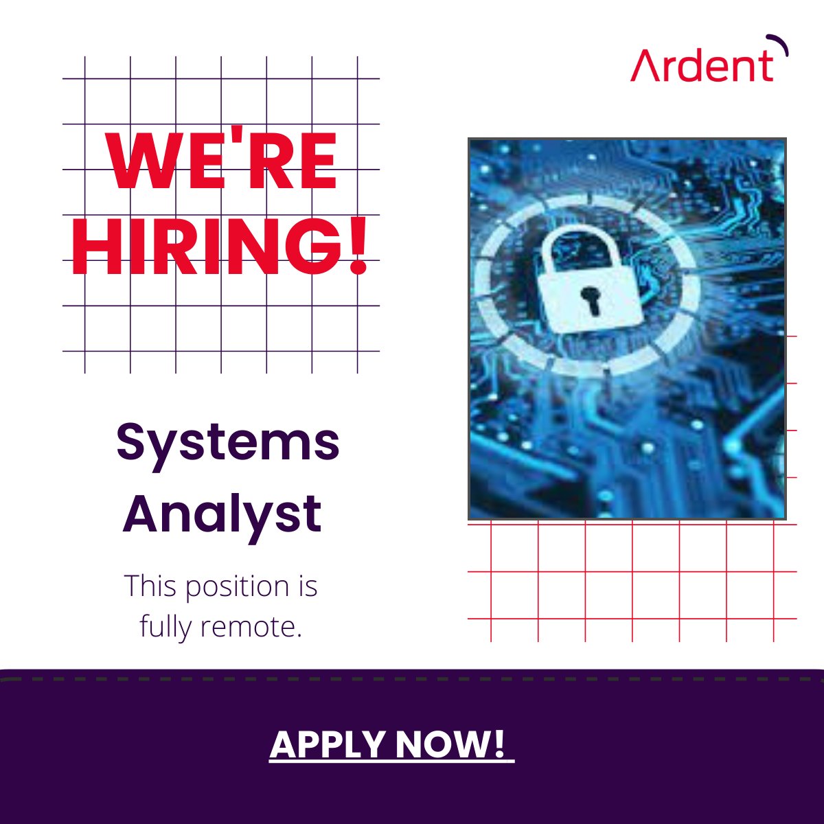 We are hiring a Systems Analyst to join Ardent’s Data Science &amp; Analytics practice, working on a contract for CISA. You will be helping CISA share data and intelligence to protect the private and public sector from cybersecurity attacks. Join us! #systemsanalyst #CISA #techjobs