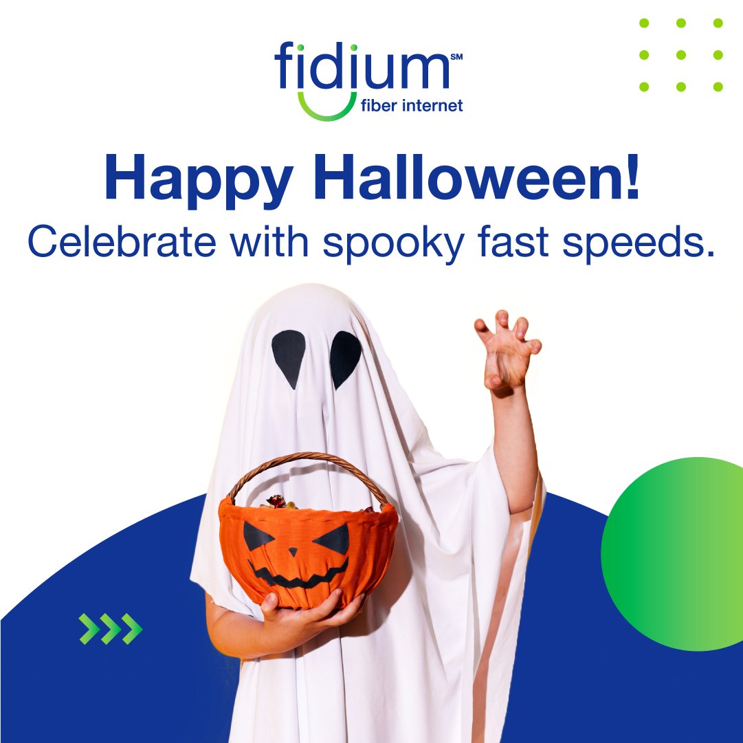 FidiumFiber's tweet photo. We don’t believe in tricks, only treats. This Halloween, treat yourself to faster speeds and friendlier service with Fidium Fiber. Learn more: https://t.co/9k2AOO40MY

#FinallyFidium https://t.co/WCfSEZQrUT