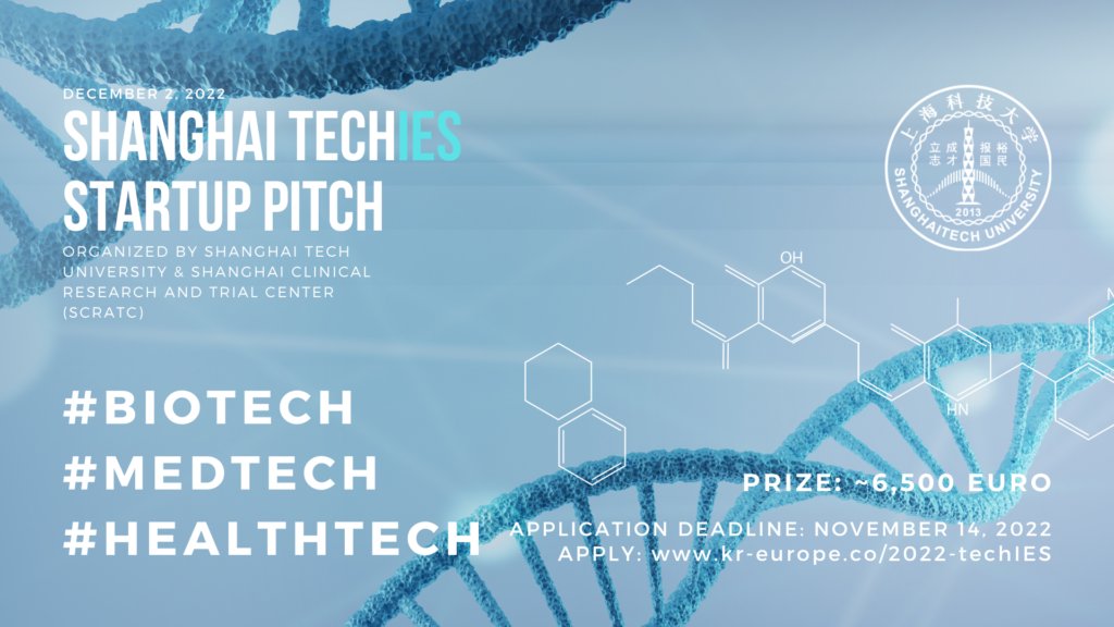TechCode_Berlin's tweet image. Have innovative ideas or technology in #medtech? This is your opportunity to pitch online to the heart of China&apos;s #biotech industry #Shanghai, expand your investor network and battle for 6,500 Euro cash prize! Apply Now: eu1.hubs.ly/H0234WH0

#startups #pitch #healthtech