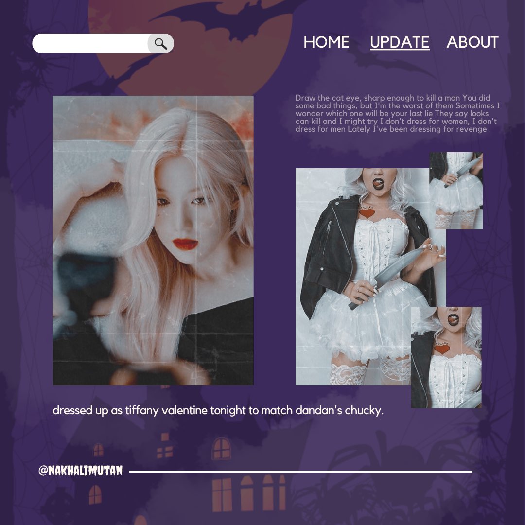 ㅤㅤ ㅤ      tw // fake knife
                             
      KHAL —— posted an update. ☻︎ 
      ≡ : 1O.31.2O22 ╱ O9 : 27 PM
      ⌕ : location disabled

      ✎. . . happy halloween !ㅤ ㅤ